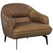 Armani Cognac Leather Armchair